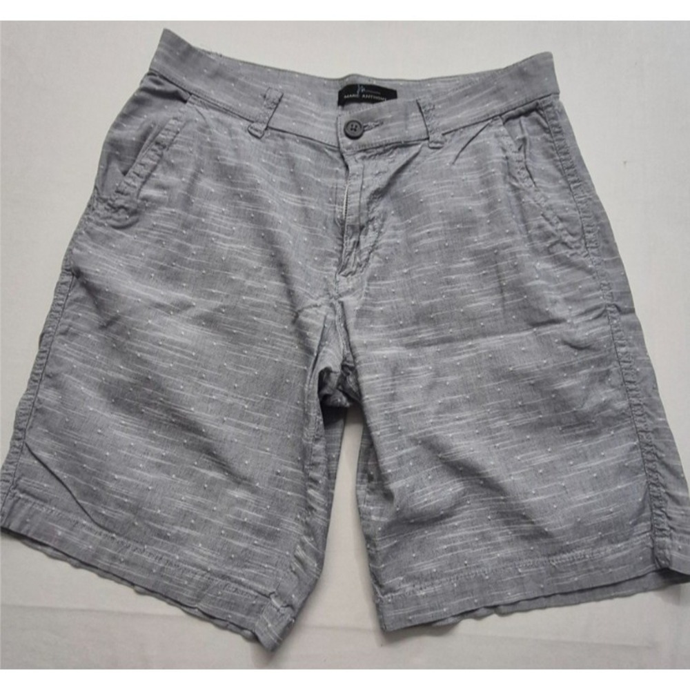 Marc Anthony men's heathered‎ gray chino shorts sz. 30 stretch Cotton pockets